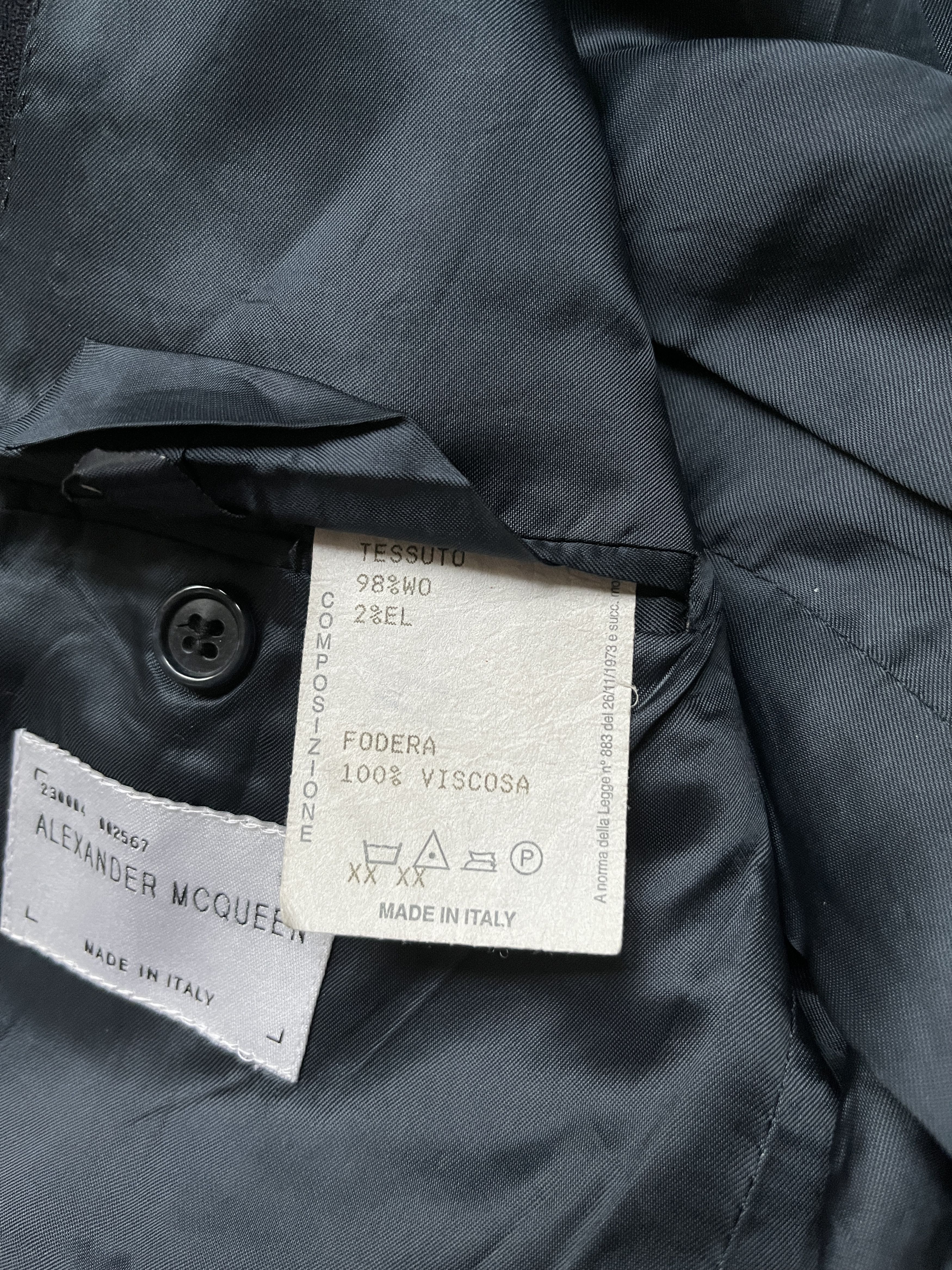 Alexander McQueen ⚡️QUICK SALE⚡️1990s' Alexander McQueen Black Blazer Jacket Size US M / EU 48-50 / 2 - 4 Thumbnail