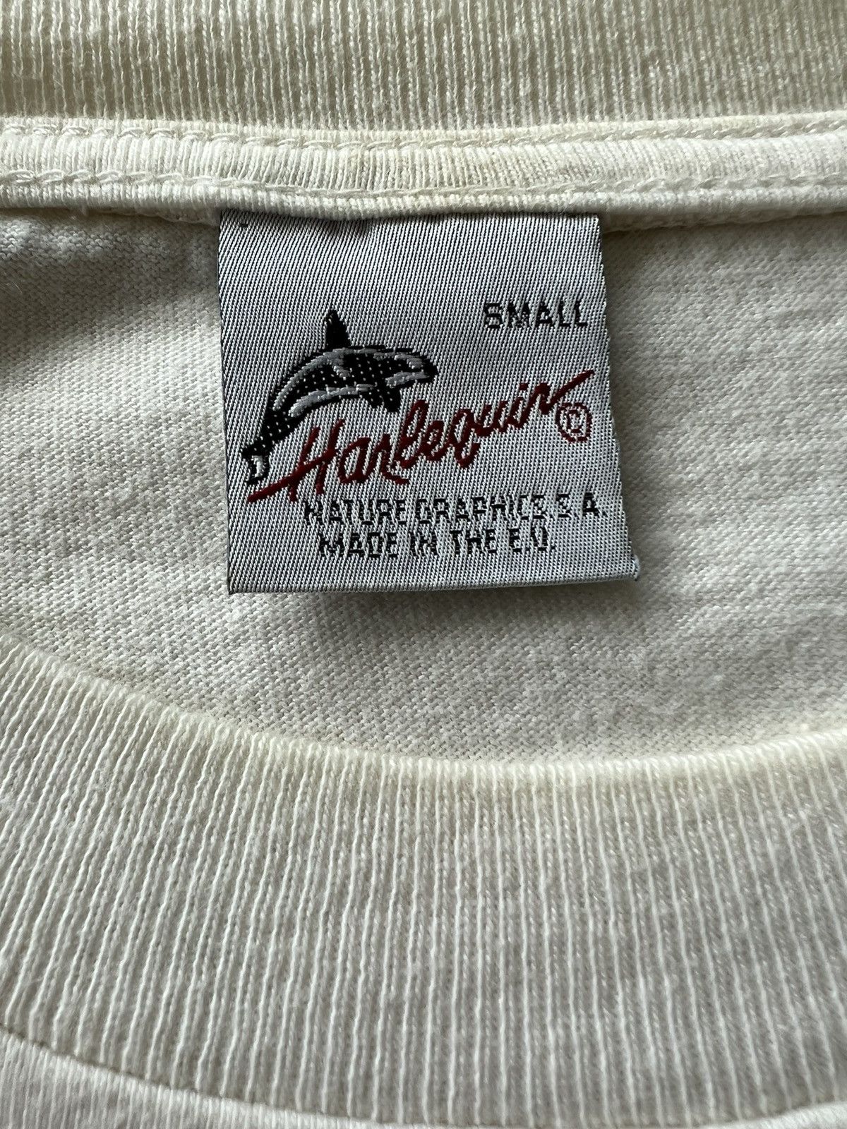 Band Tees Vintage 90s Harlequin Kolibri Trochilidae Bird White Tee Size US S / EU 44-46 / 1 - 16 Thumbnail