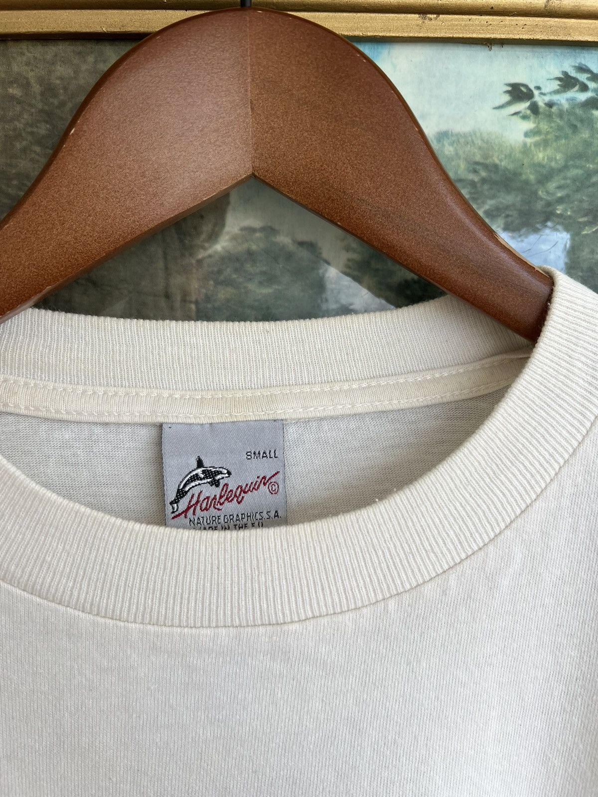 Band Tees Vintage 90s Harlequin Kolibri Trochilidae Bird White Tee Size US S / EU 44-46 / 1 - 14 Thumbnail