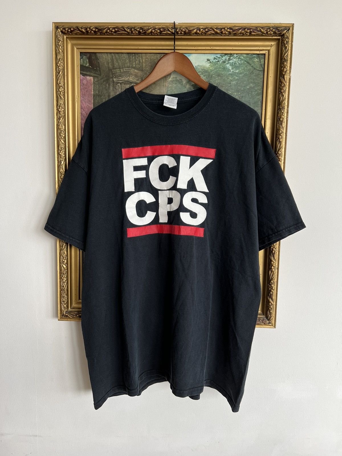 Band Tees Vintage 2000s Fuck Cops FCK CPS Black Tee Size US XXL / EU 58 / 5 - 1 Thumbnail