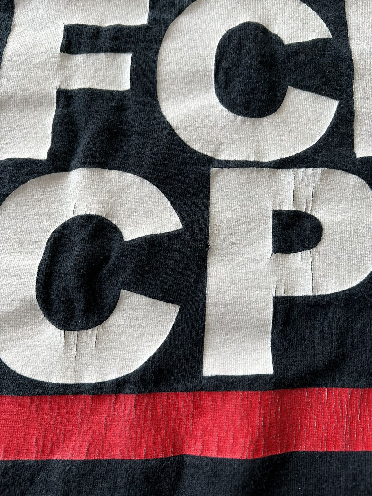 Band Tees Vintage 2000s Fuck Cops FCK CPS Black Tee Size US XXL / EU 58 / 5 - 4 Thumbnail