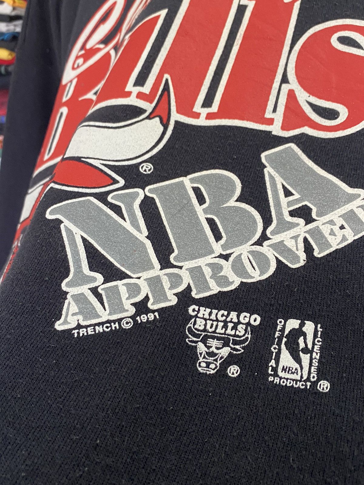 NBA × Vintage 🔥RARE🔥VINTAGE 1991 CHICAGO BULLS NBA APPROVED SWEATSHIRT Size US L / EU 52-54 / 3 - 4 Thumbnail