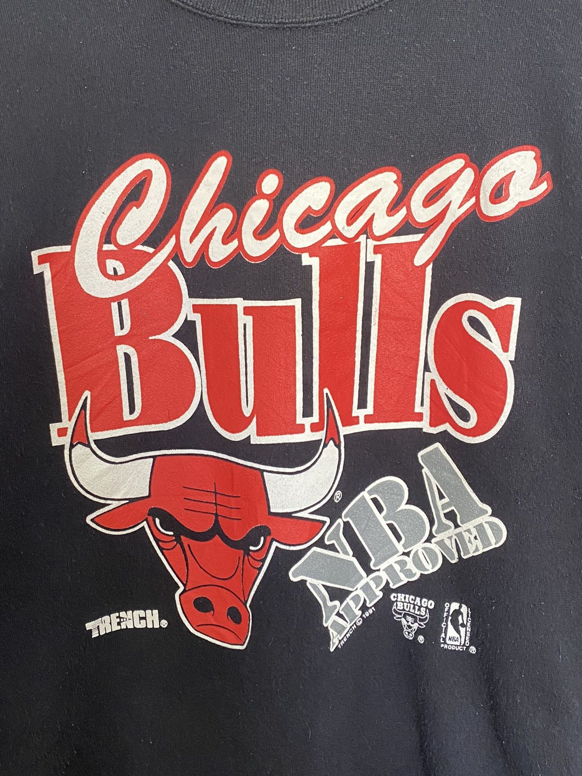 NBA × Vintage 🔥RARE🔥VINTAGE 1991 CHICAGO BULLS NBA APPROVED SWEATSHIRT Size US L / EU 52-54 / 3 - 3 Thumbnail