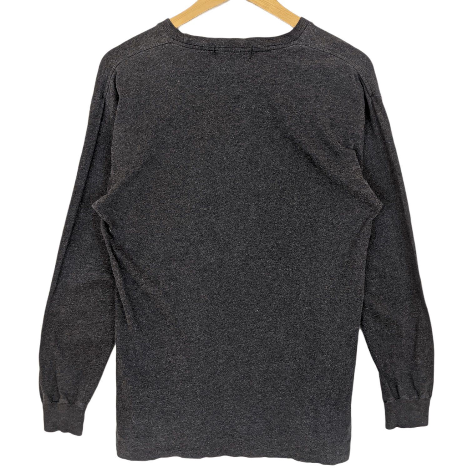 Polo Ralph Lauren 90's POLO RALPH LAUREN Grey Plain Long Sleeve T-shirt Size US S / EU 44-46 / 1 - 6 Thumbnail