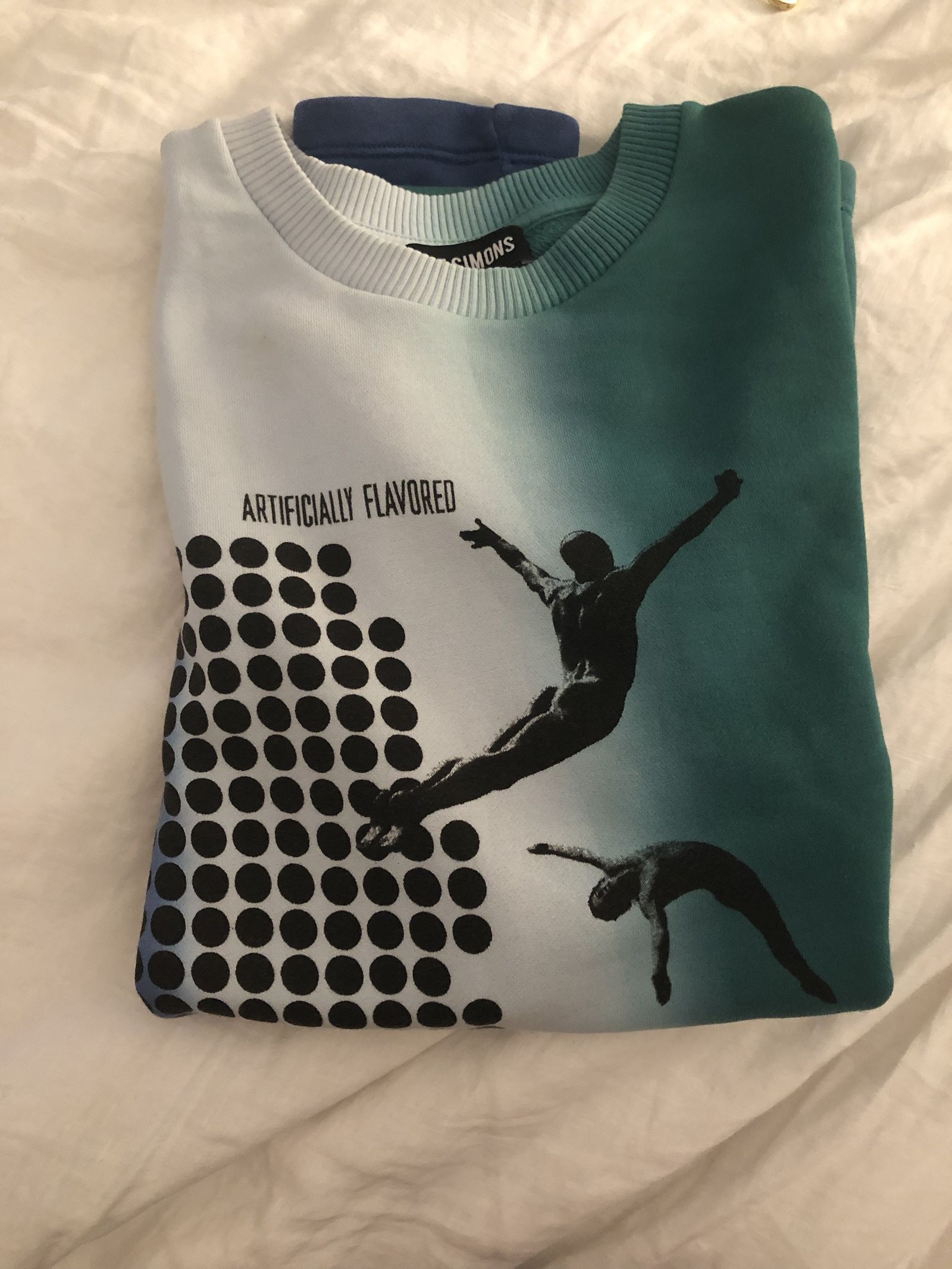 image of Raf Simons 2014 Tie Dye Shirt! in Green, Men's (Size Large)