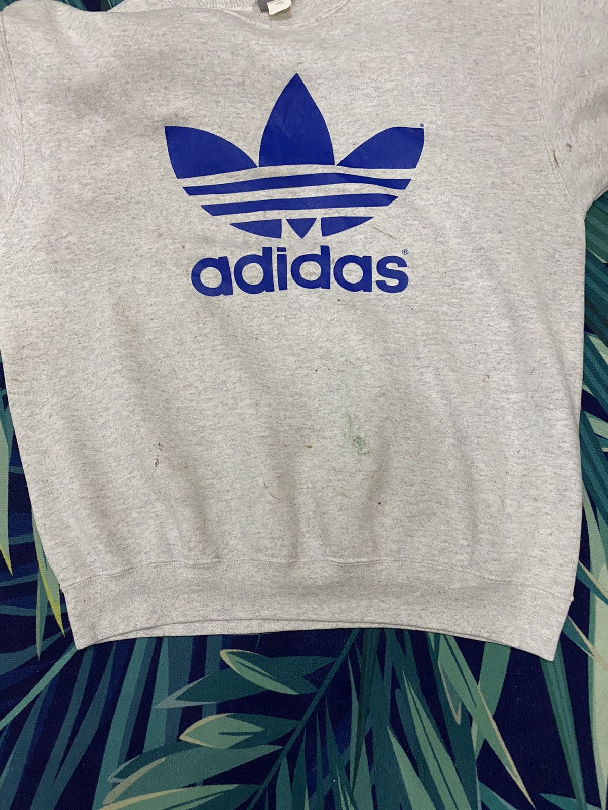 Adidas × Vintage 🔥GK104 VINTAGE ADIDAS BIG LOGO MADE IN USA SWEATER Size US L / EU 52-54 / 3 - 3 Thumbnail