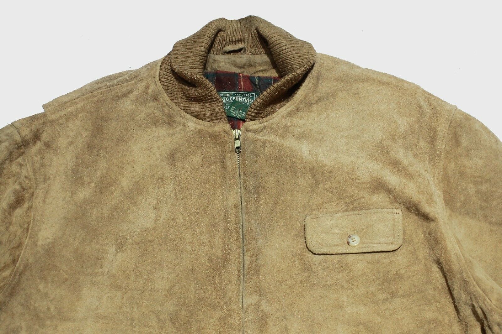 Polo Ralph Lauren × Vintage Polo Country Ralph Lauren Suede Leather Jacket Size US L / EU 52-54 / 3 - 2 Thumbnail