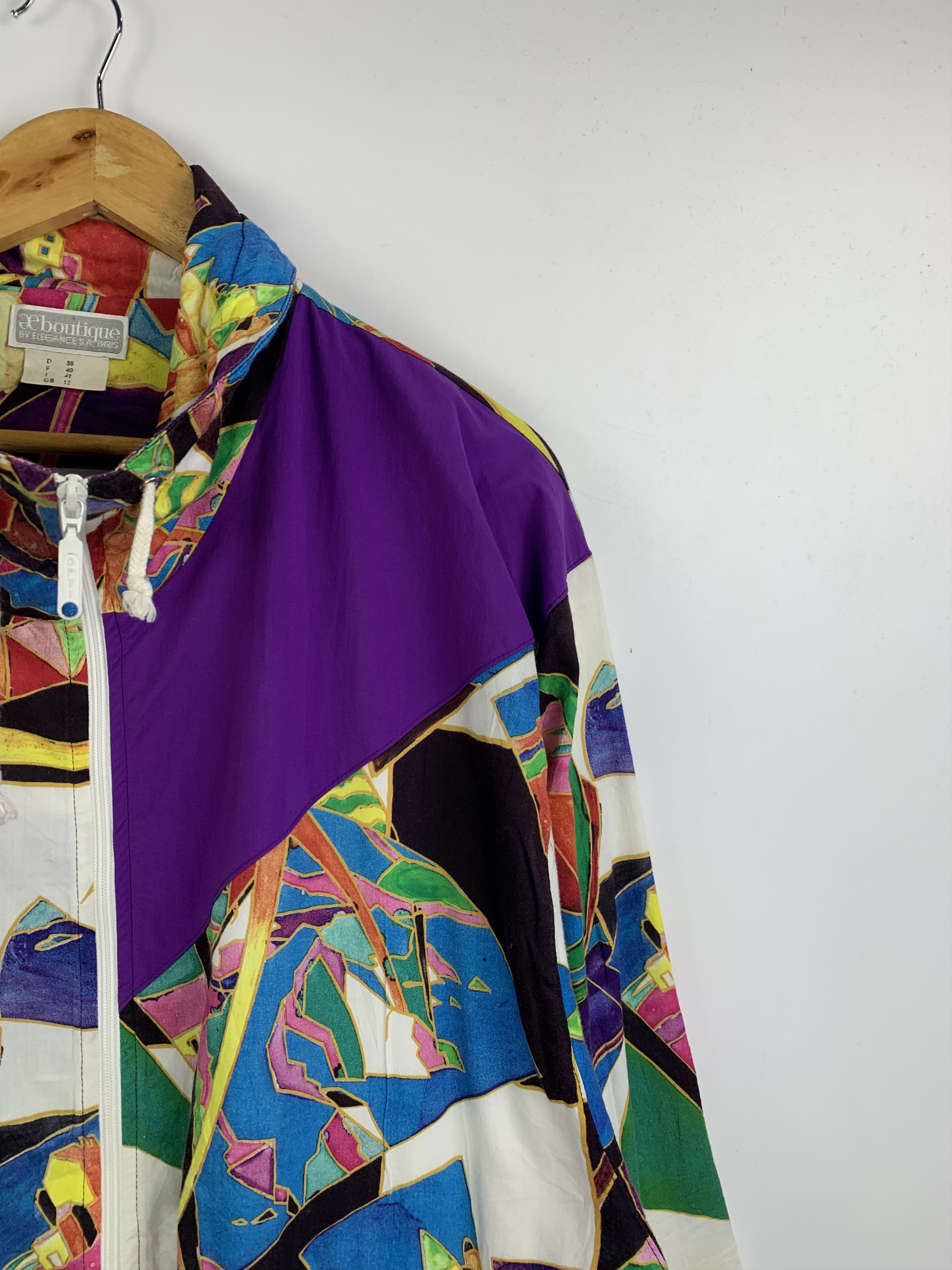 Japanese Brand Vintage ELEGANCE PARIS Retro Zip Up Bomber Jacket Size US XL / EU 56 / 4 - 6 Thumbnail