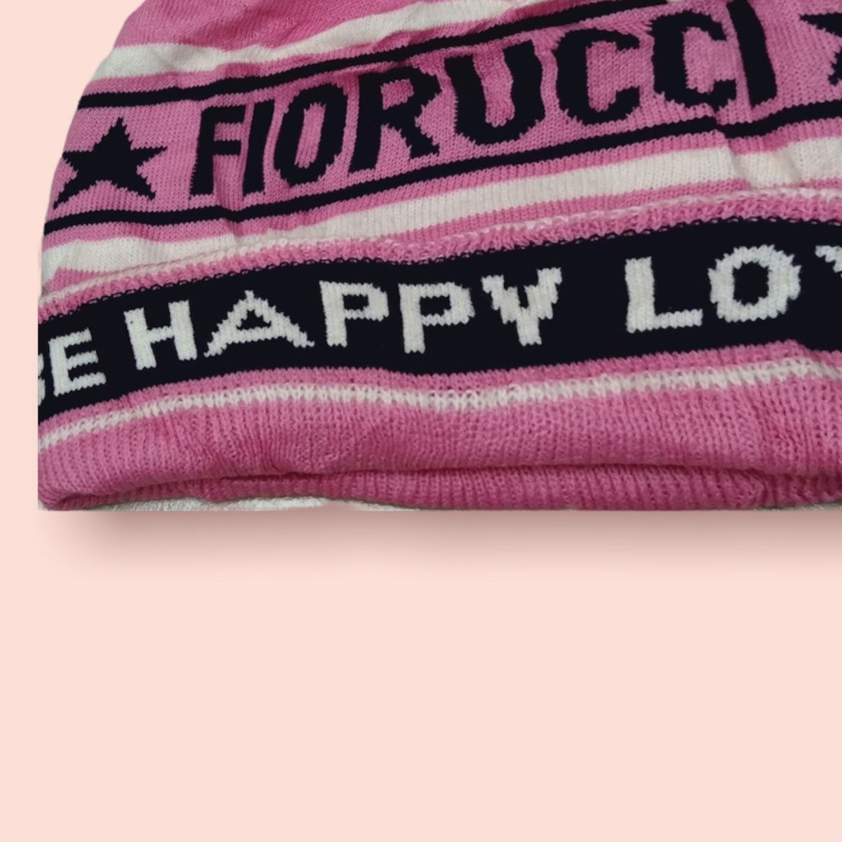 Fiorucci VINTAGE FIORUCCI CUFFED POM BEANIE Size ONE SIZE - 7 Thumbnail