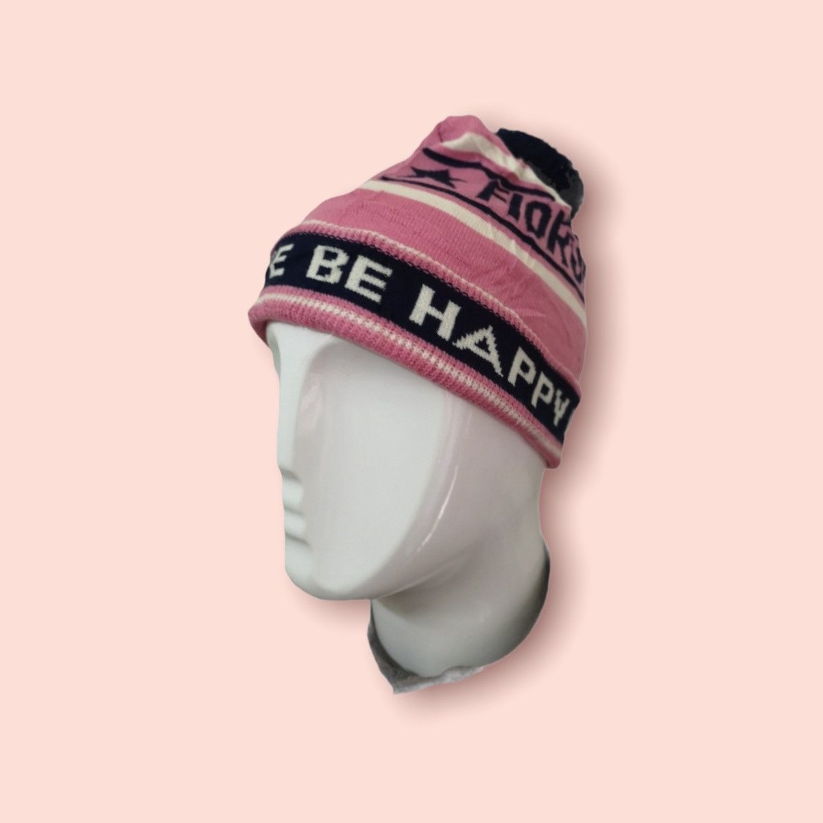 Fiorucci VINTAGE FIORUCCI CUFFED POM BEANIE Size ONE SIZE - 2 Thumbnail