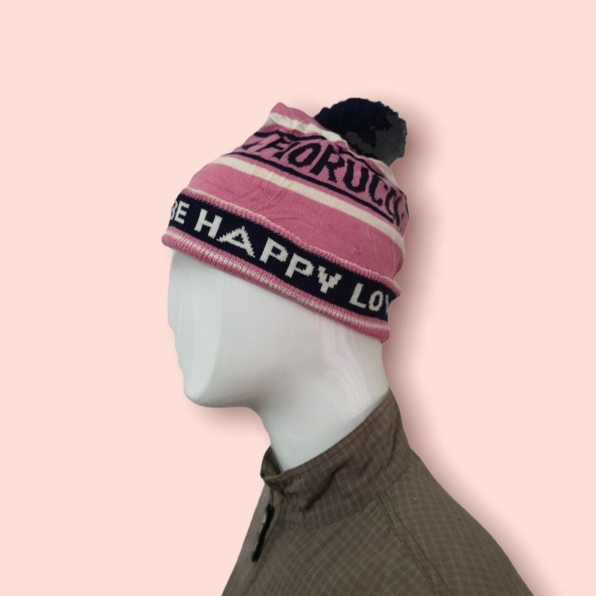 Fiorucci VINTAGE FIORUCCI CUFFED POM BEANIE Size ONE SIZE - 3 Thumbnail
