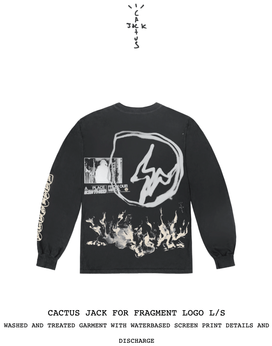 Fragment Design × Hiroshi Fujiwara × Travis Scott XL Extra Large Cactus ...