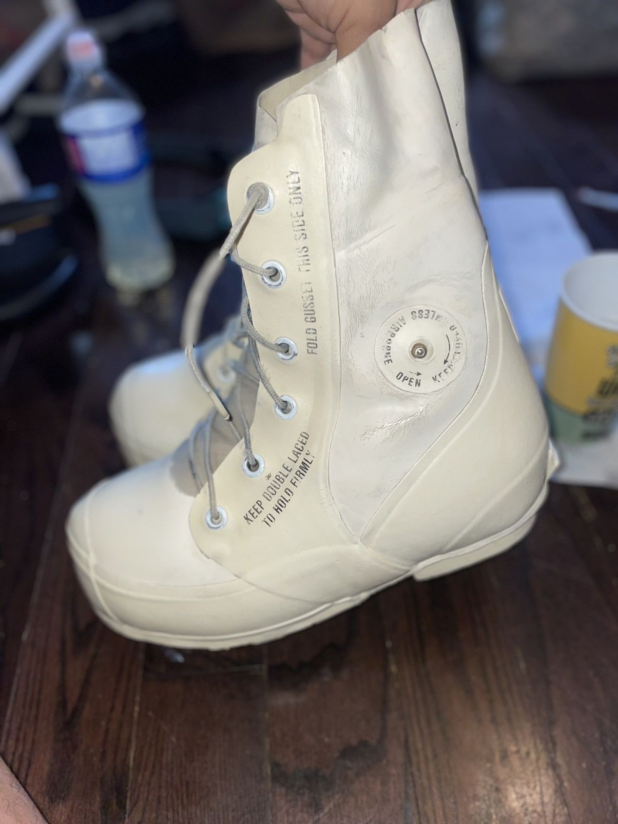 White bunny outlet boots