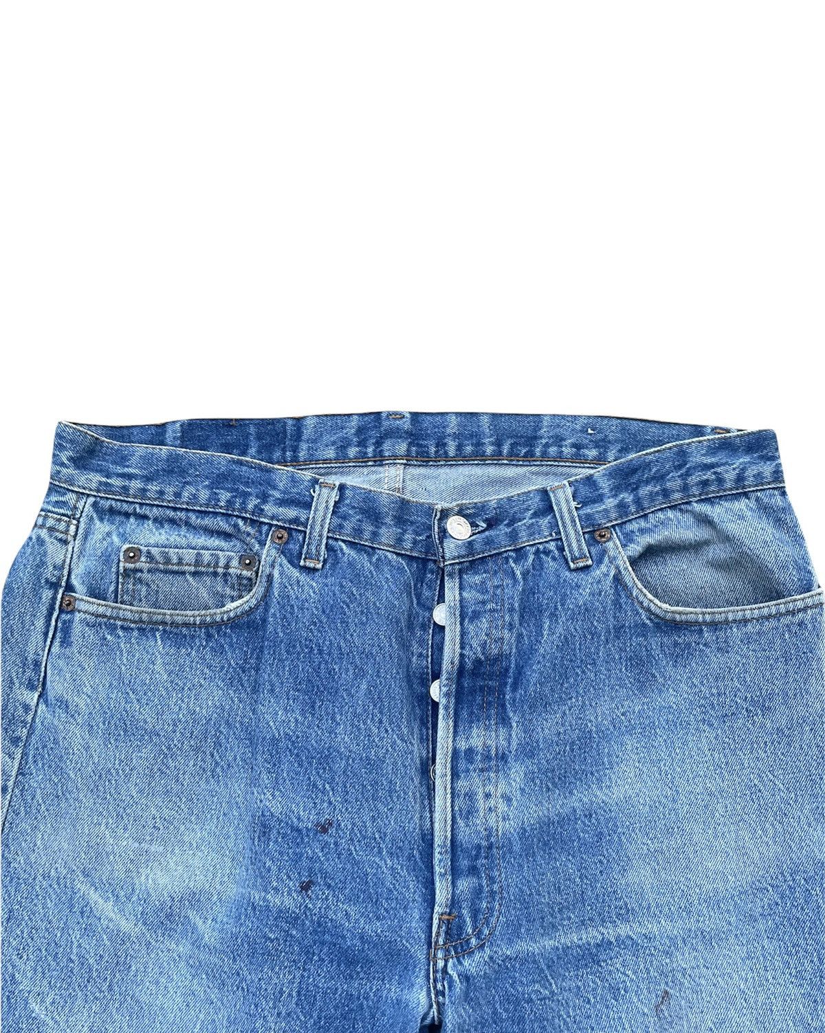 Levi's Vintage Levi’s 501 e 1987 Usa Aging Stone Wash Denim Size US 36 / EU 52 - 4 Thumbnail