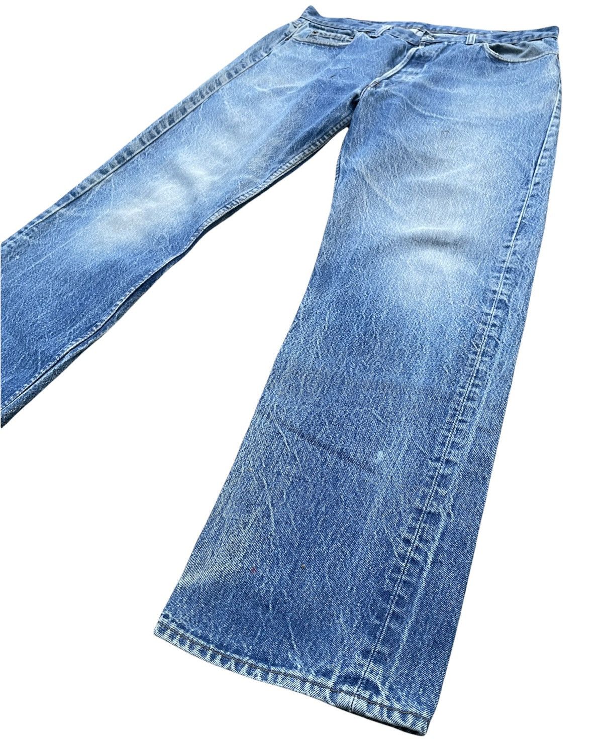 Levi's Vintage Levi’s 501 e 1987 Usa Aging Stone Wash Denim Size US 36 / EU 52 - 2 Thumbnail