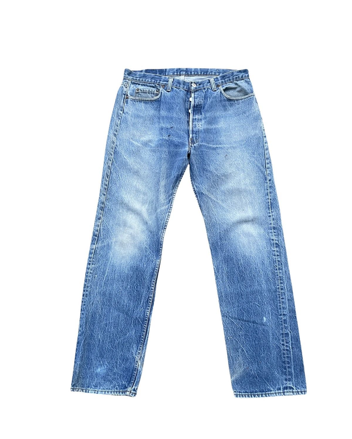 Levi's Vintage Levi’s 501 e 1987 Usa Aging Stone Wash Denim Size US 36 / EU 52 - 1 Thumbnail
