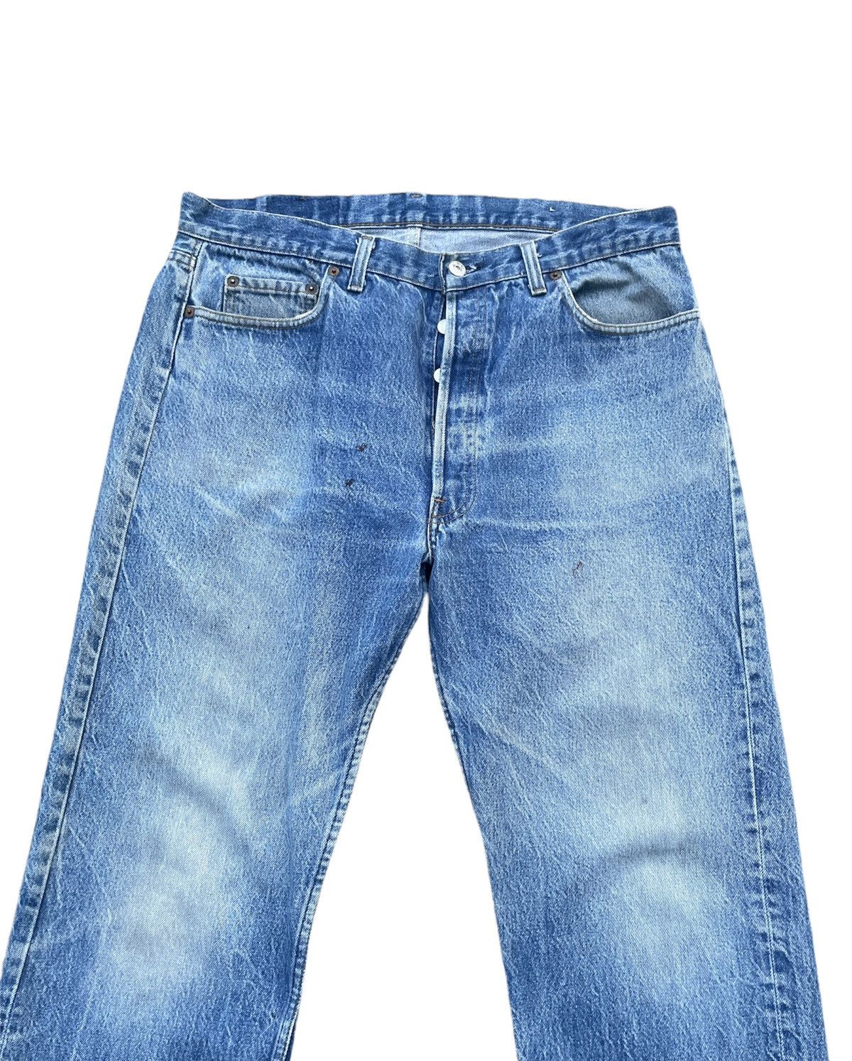 Levi's Vintage Levi’s 501 e 1987 Usa Aging Stone Wash Denim Size US 36 / EU 52 - 3 Thumbnail