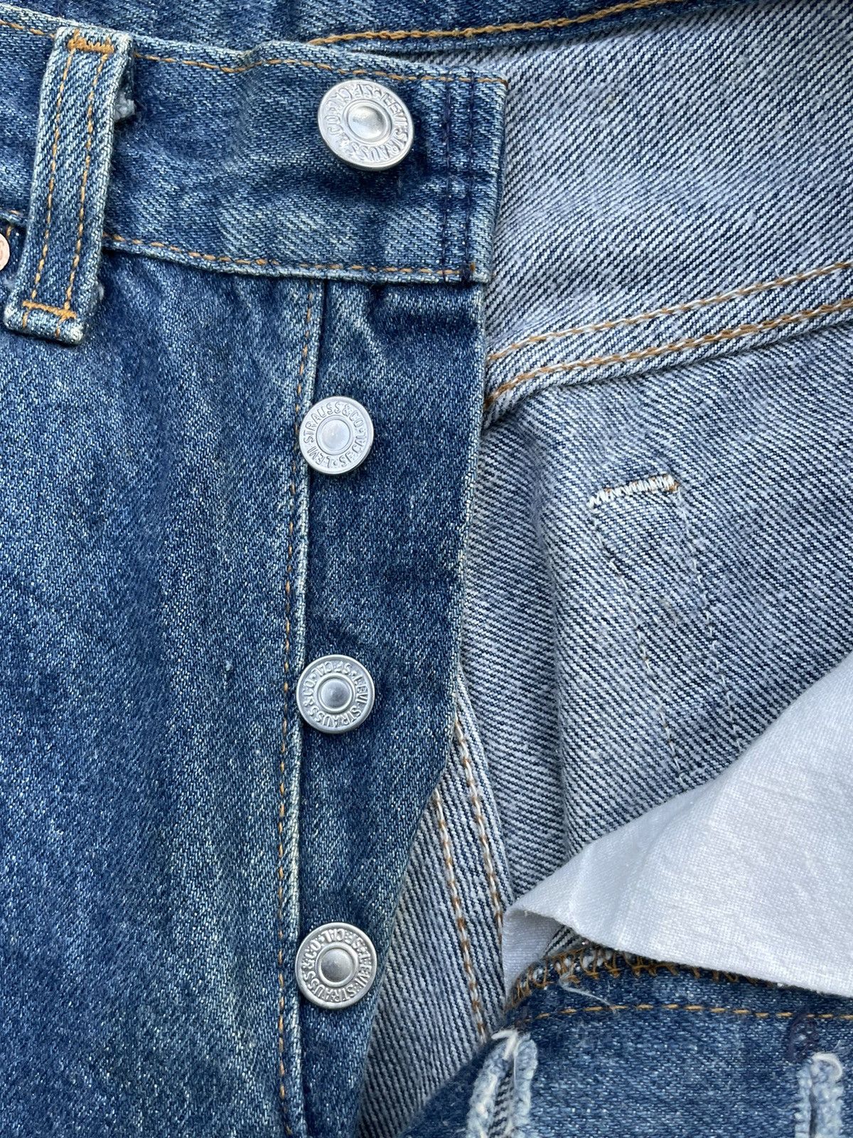 Levi's Vintage 1989 Levis 501 XX e Usa Denim Size US 27 - 17 Thumbnail