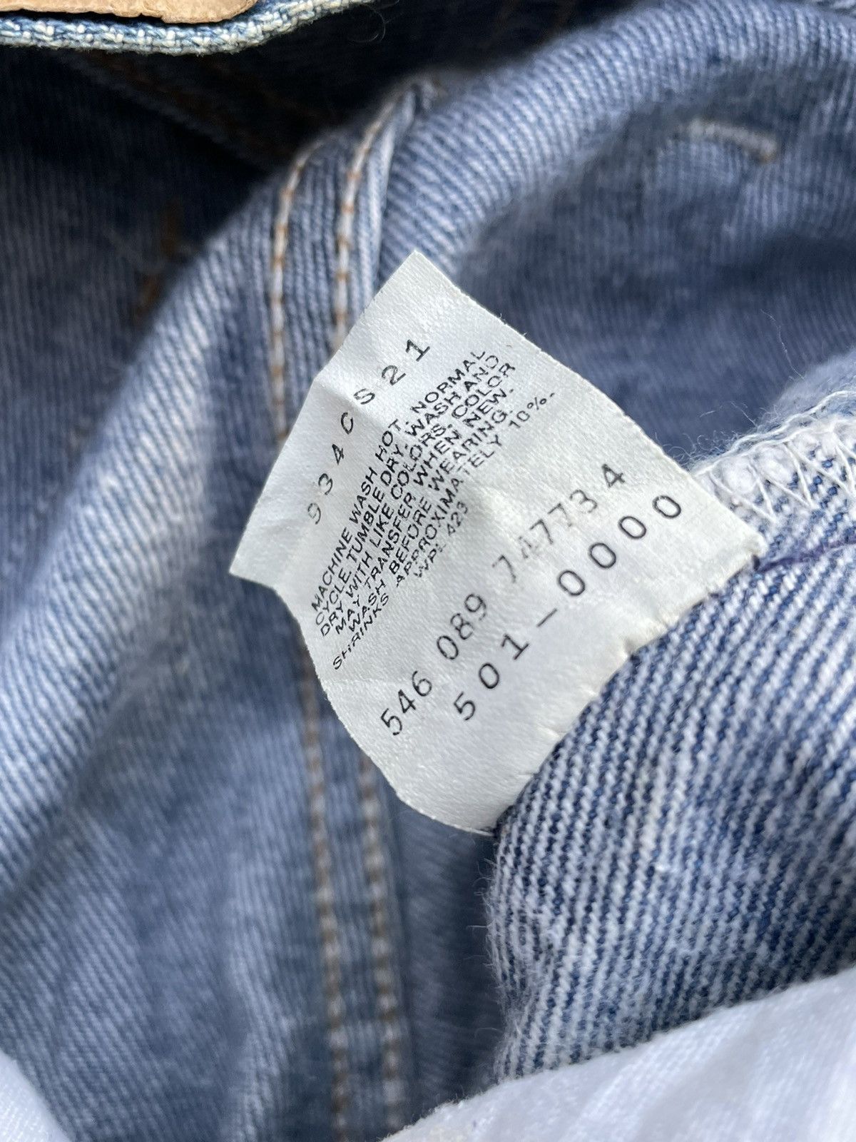 Levi's Vintage 1989 Levis 501 XX e Usa Denim Size US 27 - 14 Thumbnail