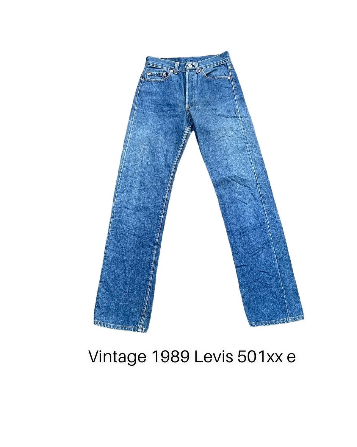 image of Vintage 1989 Levis 501 Xx E Usa Denim in Blue, Men's (Size 27)