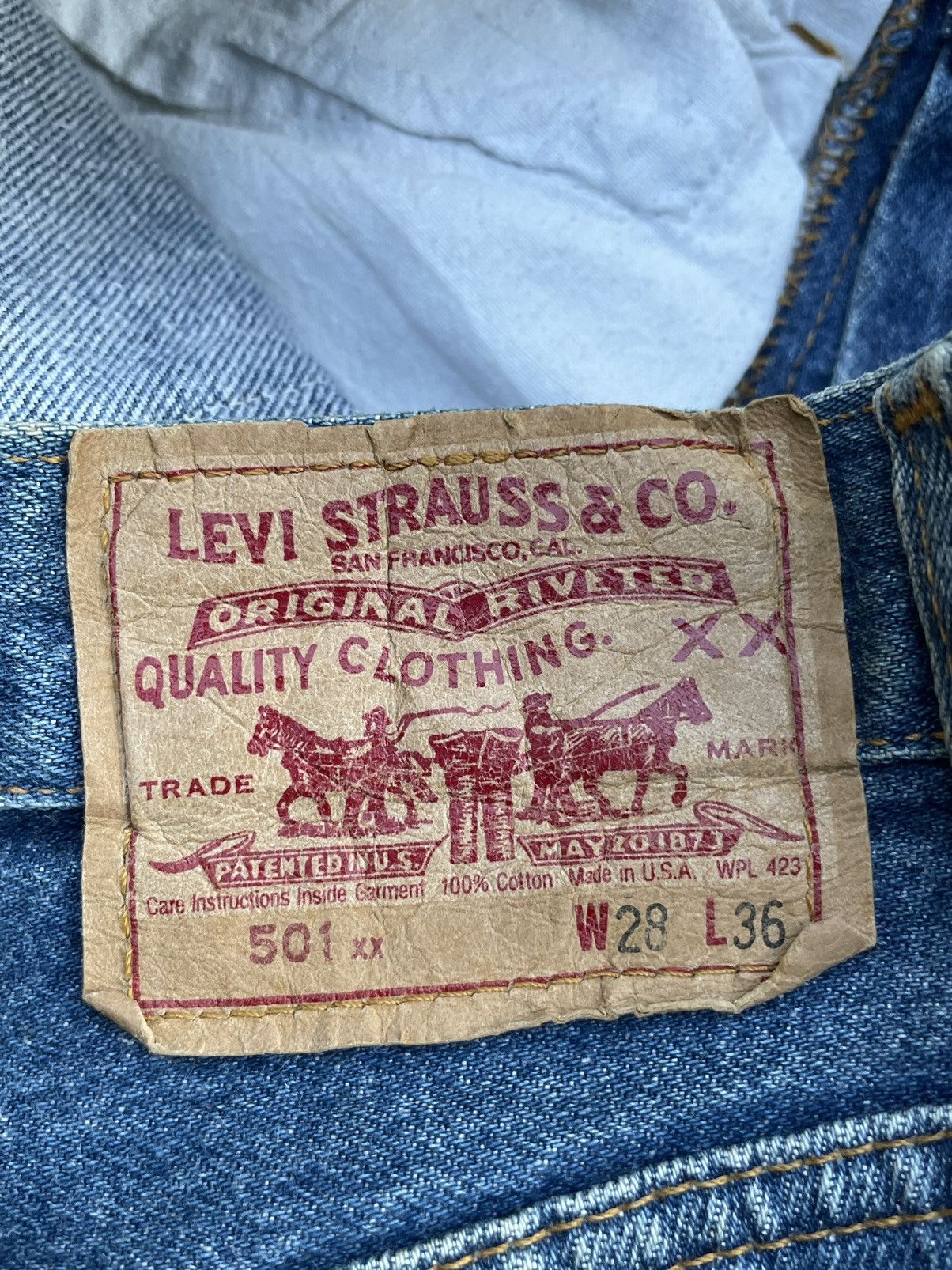 Levi's Vintage 1989 Levis 501 XX e Usa Denim Size US 27 - 9 Thumbnail