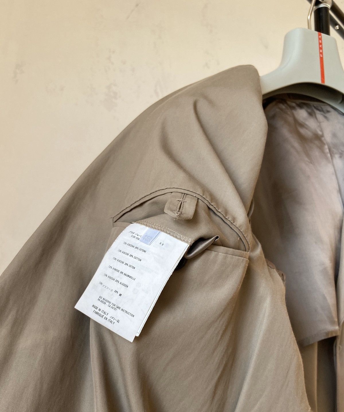prada milano blazer nylon jacket