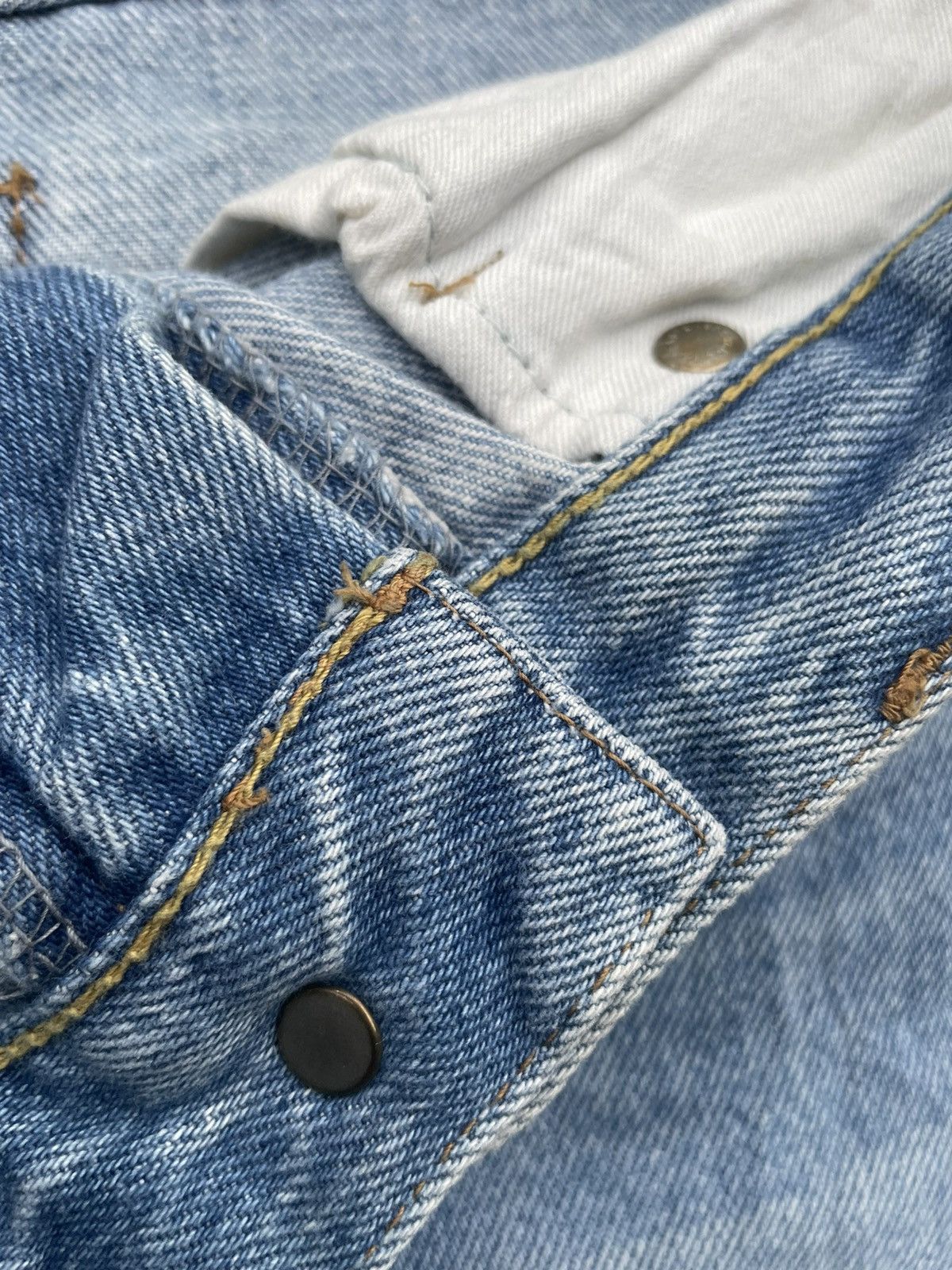 Japanese Brand Vintage Dan’s Une Boutique Iena Selvedge Aging Faded Denim Size US 32 / EU 48 - 15 Thumbnail