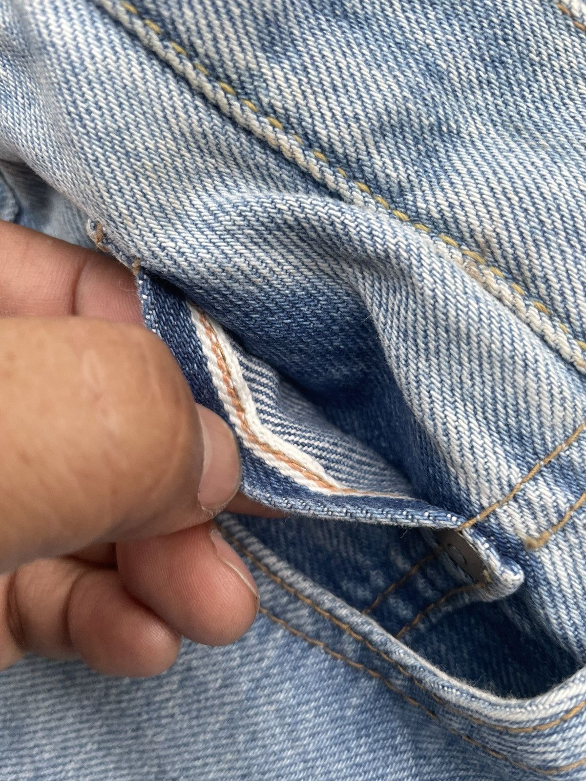Japanese Brand Vintage Dan’s Une Boutique Iena Selvedge Aging Faded Denim Size US 32 / EU 48 - 16 Thumbnail