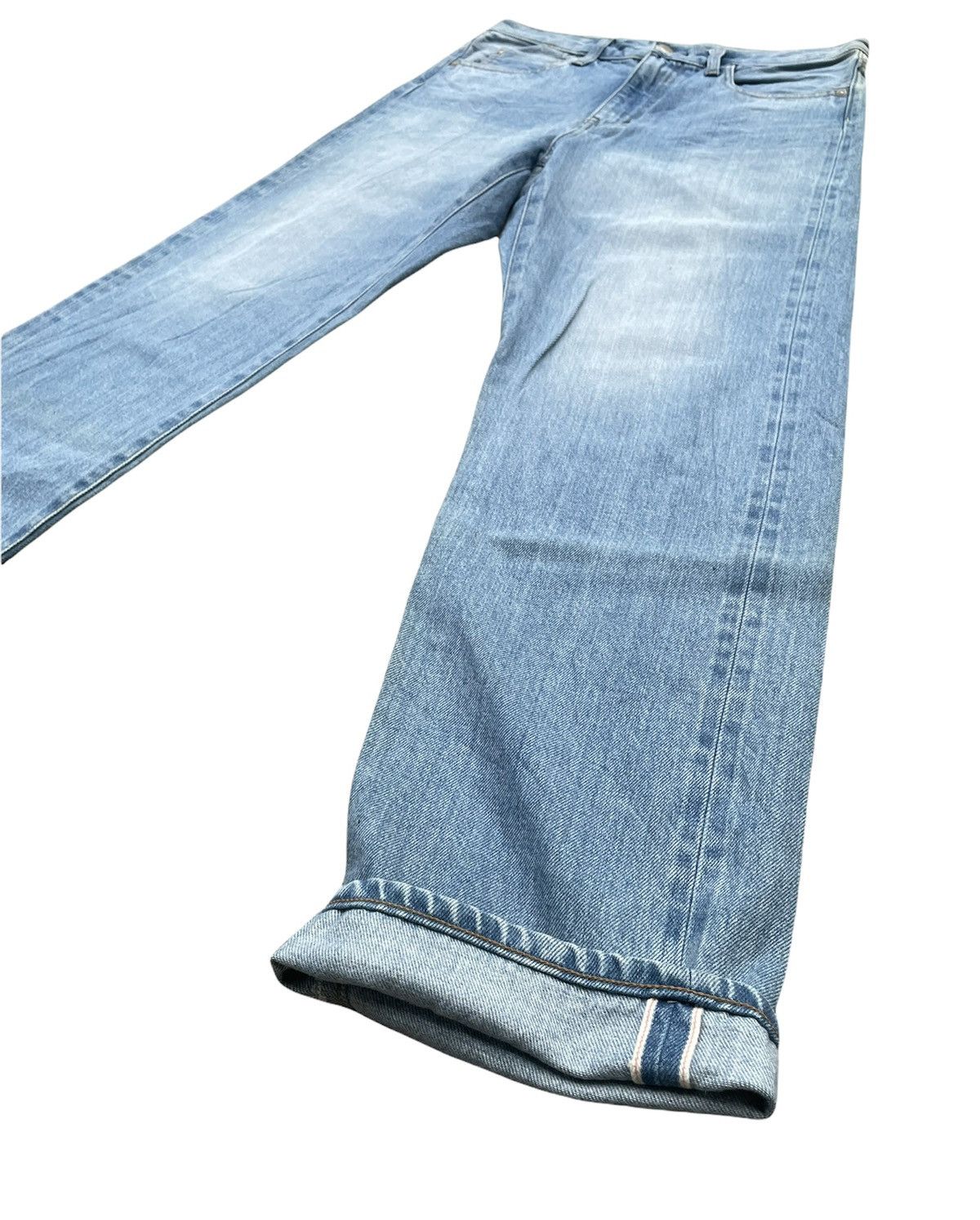 Japanese Brand Vintage Dan’s Une Boutique Iena Selvedge Aging Faded Denim Size US 32 / EU 48 - 2 Thumbnail