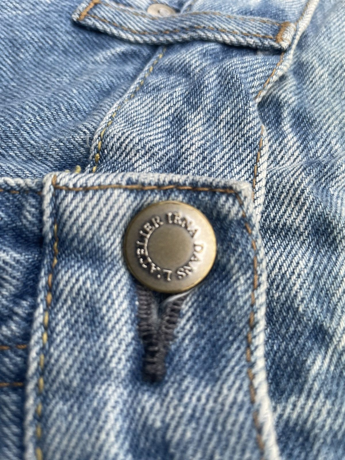 Japanese Brand Vintage Dan’s Une Boutique Iena Selvedge Aging Faded Denim Size US 32 / EU 48 - 18 Thumbnail