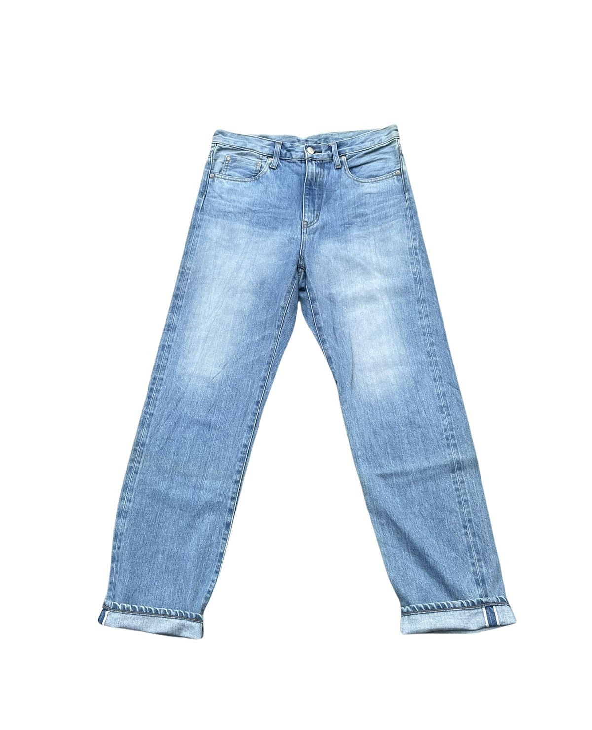 Japanese Brand Vintage Dan’s Une Boutique Iena Selvedge Aging Faded Denim Size US 32 / EU 48 - 1 Thumbnail