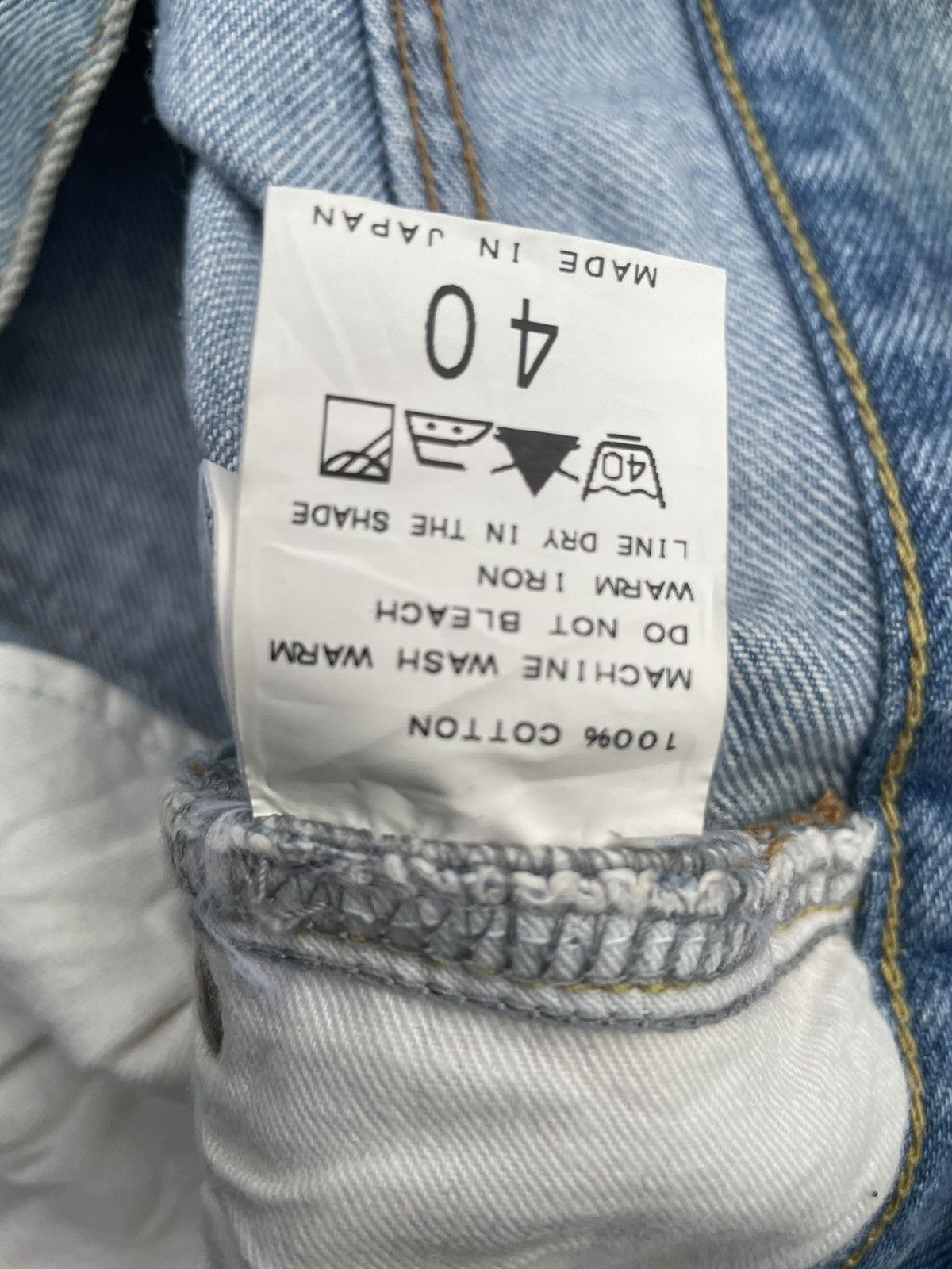 Japanese Brand Vintage Dan’s Une Boutique Iena Selvedge Aging Faded Denim Size US 32 / EU 48 - 13 Thumbnail