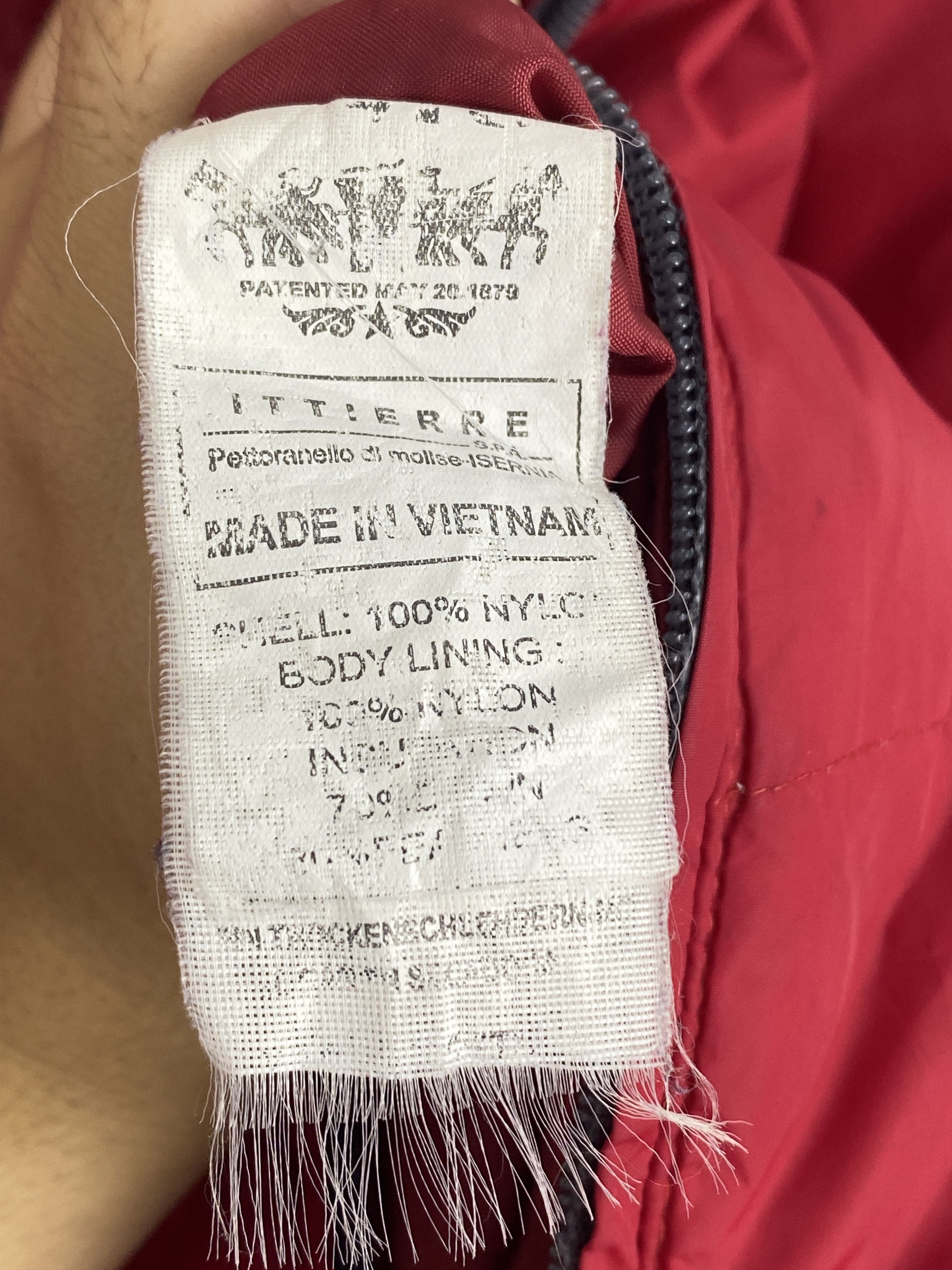 Levi's Vintage 90s Levi`S Hoodie Red Puffer Down Jacket Size US L / EU 52-54 / 3 - 8 Thumbnail