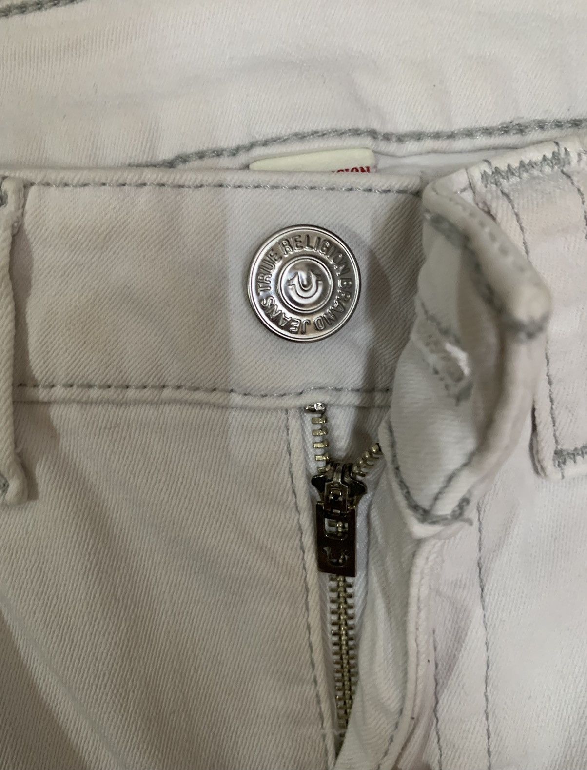 True Religion Vintage Y2K True Religion Frayed Hem Skinny Denim Pants Size 28" / US 6 / IT 42 - 4 Thumbnail