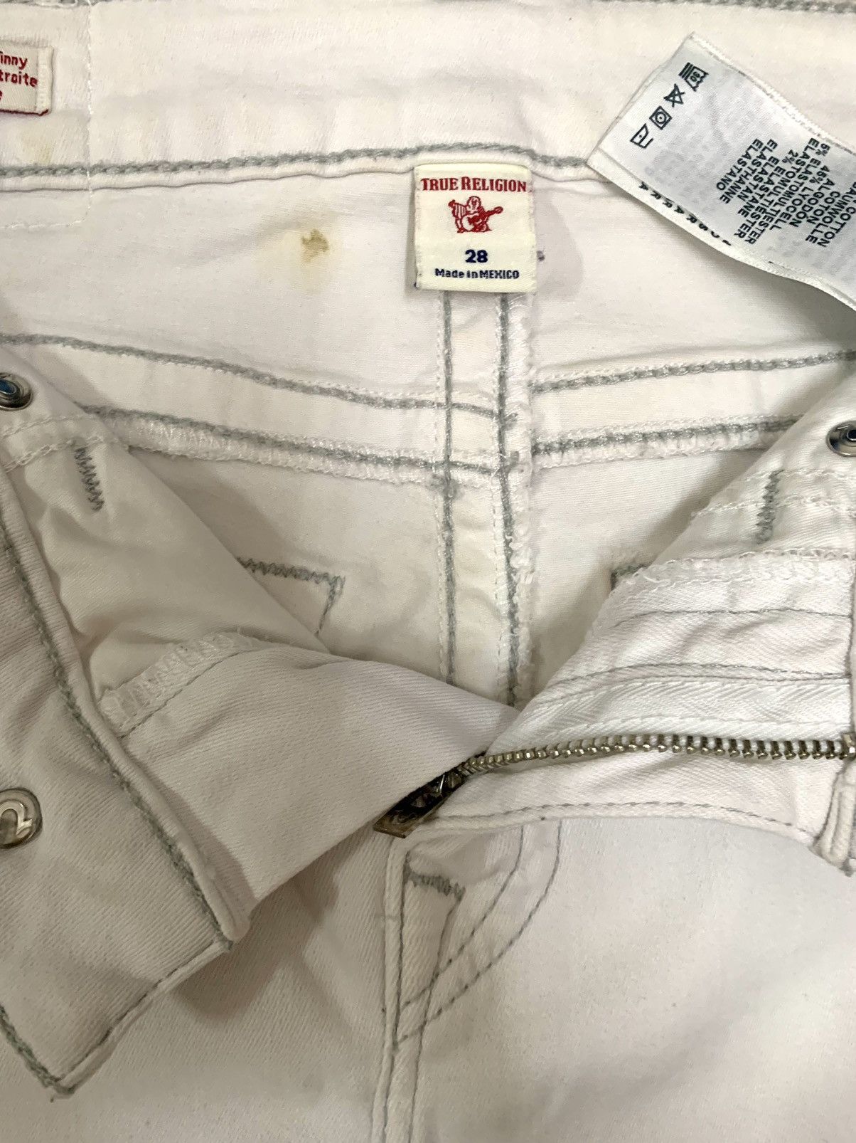 True Religion Vintage Y2K True Religion Frayed Hem Skinny Denim Pants Size 28" / US 6 / IT 42 - 5 Thumbnail