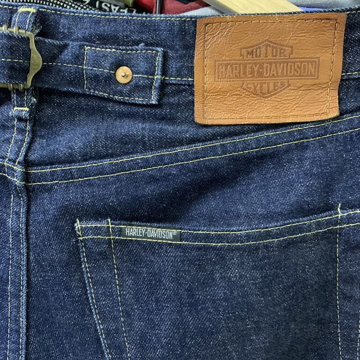Harley Davidson × Vintage HARLEY DAVIDSON VINTAGE DENIM SELVEDGE Size US 33 - 8 Thumbnail
