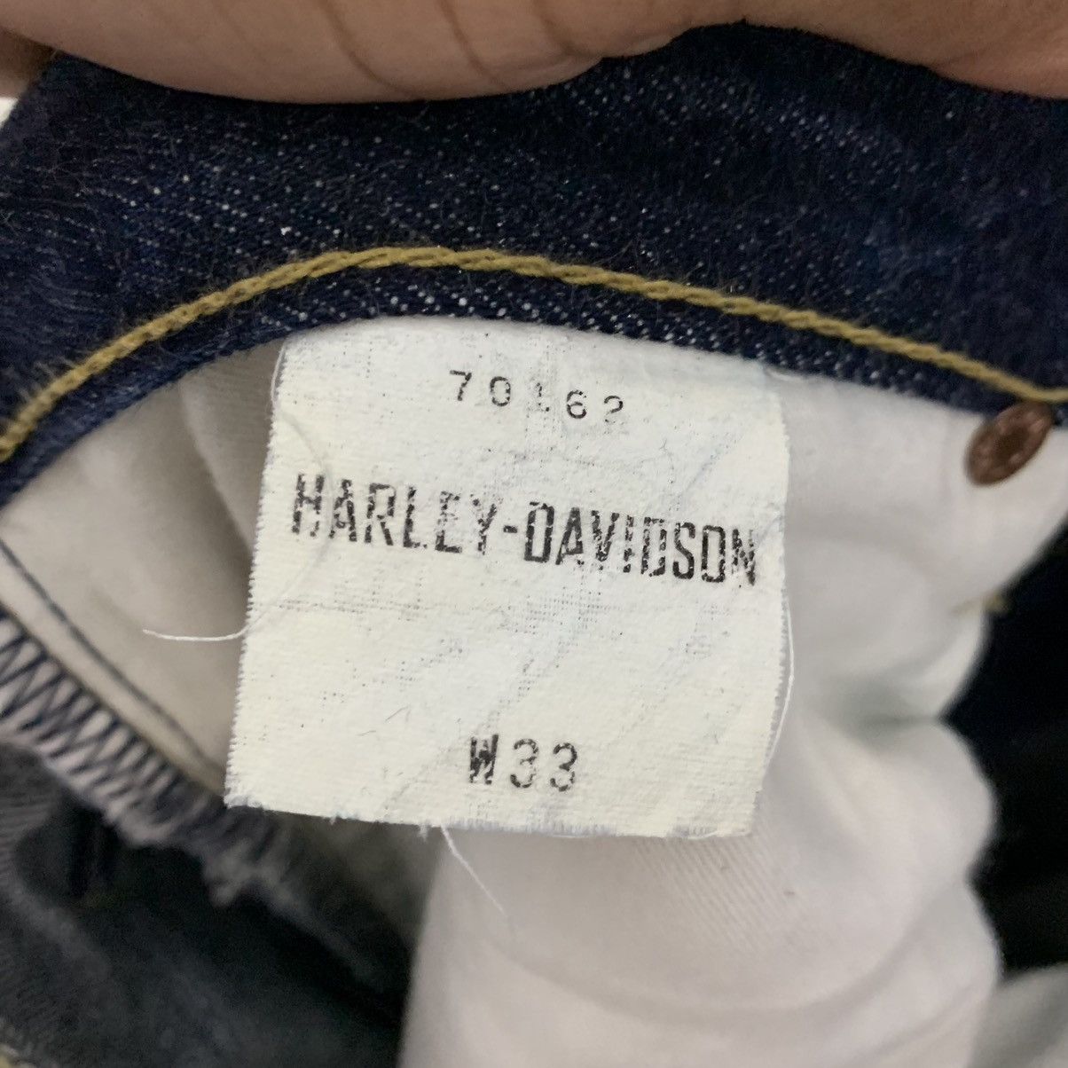 Harley Davidson × Vintage HARLEY DAVIDSON VINTAGE DENIM SELVEDGE Size US 33 - 10 Thumbnail