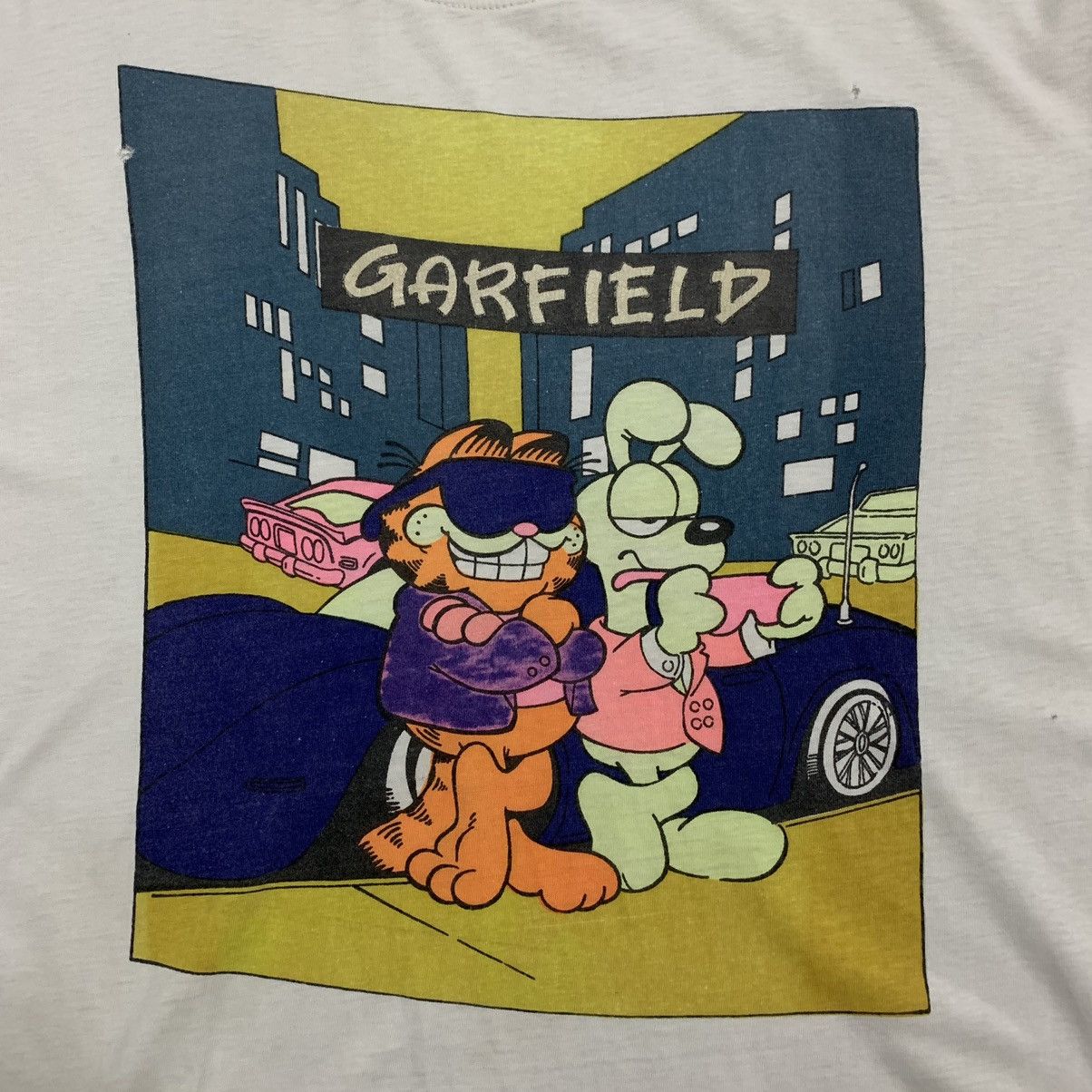 Vintage VINTAGE GARFIELD & ODIE (PAPERTHIN & DISTRESS) Size US L / EU 52-54 / 3 - 1 Thumbnail