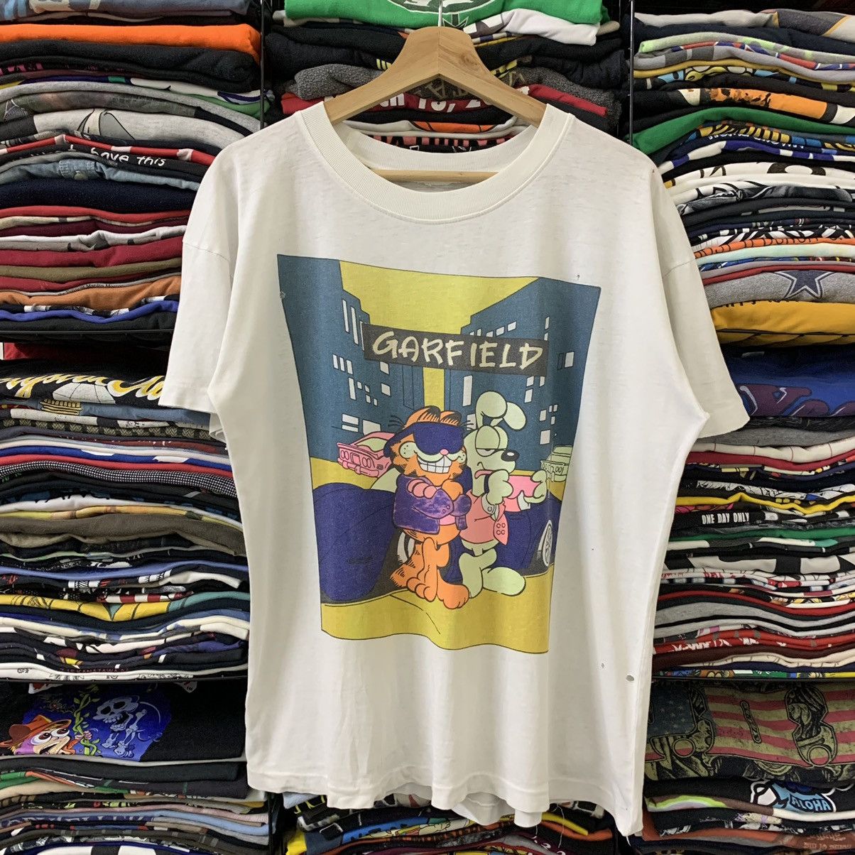 Vintage VINTAGE GARFIELD & ODIE (PAPERTHIN & DISTRESS) Size US L / EU 52-54 / 3 - 2 Thumbnail