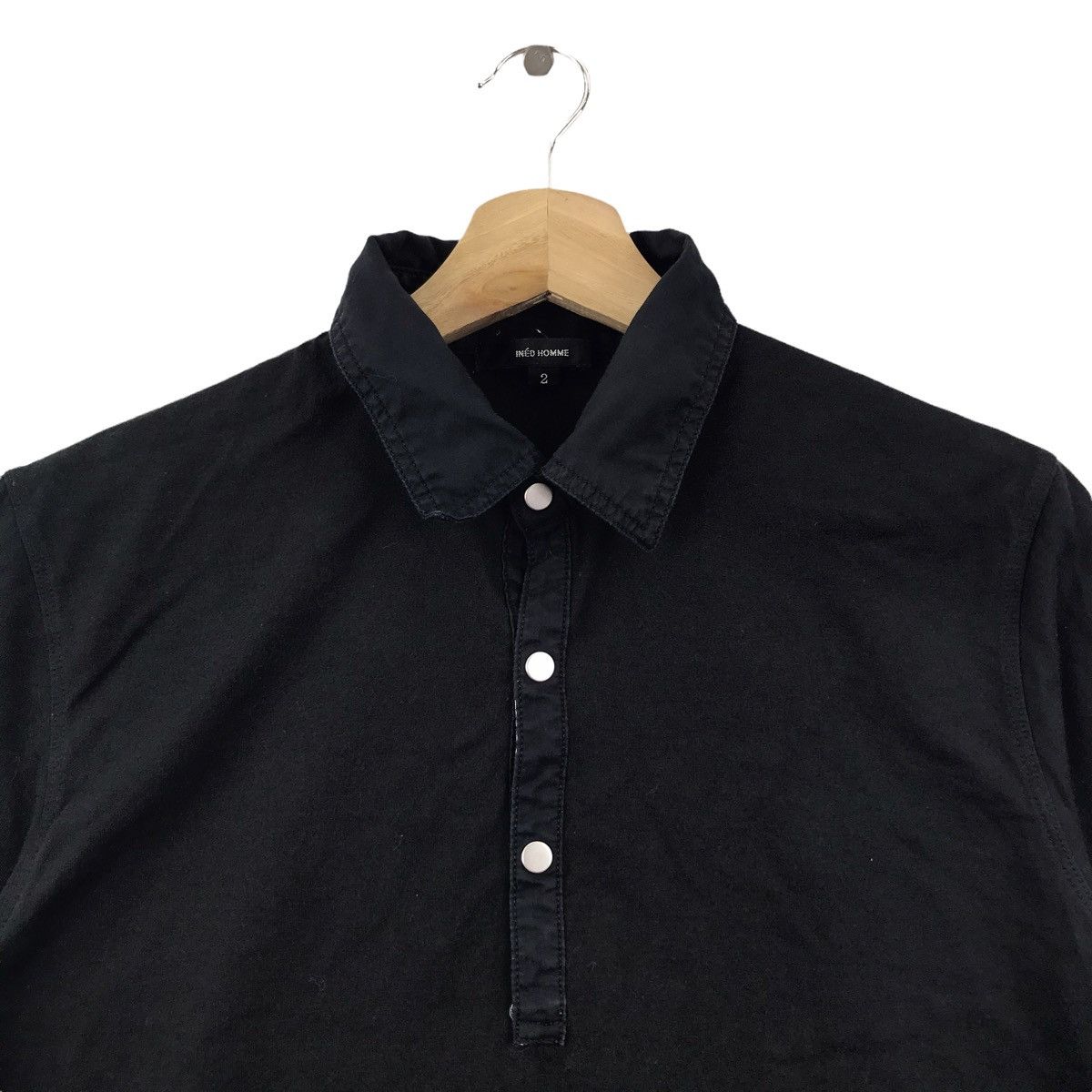 Yohji Yamamoto INED HOMMES By Yohji Yamamoto Japanese Brand Collar T Shirt Size US XS / EU 42 / 0 - 2 Thumbnail