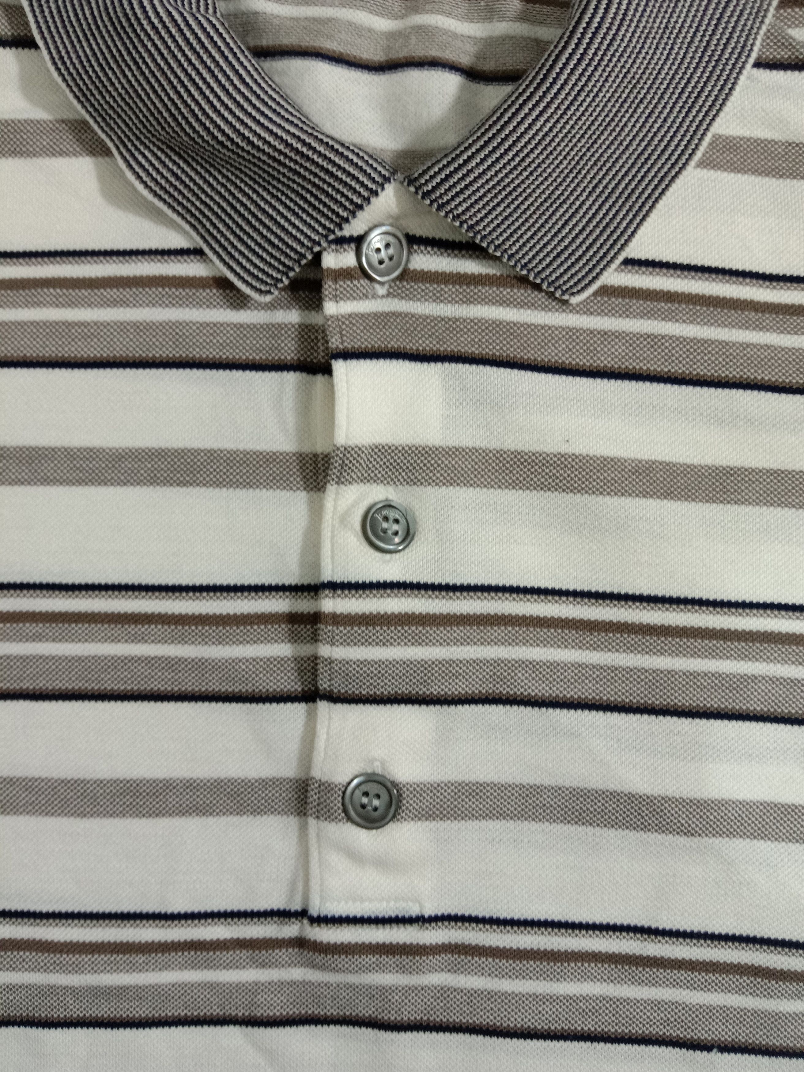 Designer × Salvatore Ferragamo Salvatore Ferragamo Striped Classic Polo Italy Size US S / EU 44-46 / 1 - 3 Thumbnail