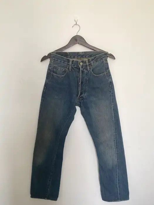 Denime × Japanese Brand × Vintage OFFER🔥Vintage Denime Redline Selvedge Denim Jeans 27x39 Size US 27 - 1 Thumbnail