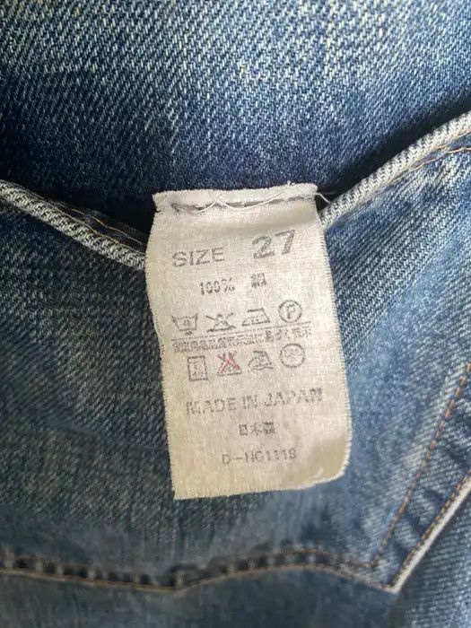Denime × Japanese Brand × Vintage OFFER🔥Vintage Denime Redline Selvedge Denim Jeans 27x39 Size US 27 - 12 Thumbnail