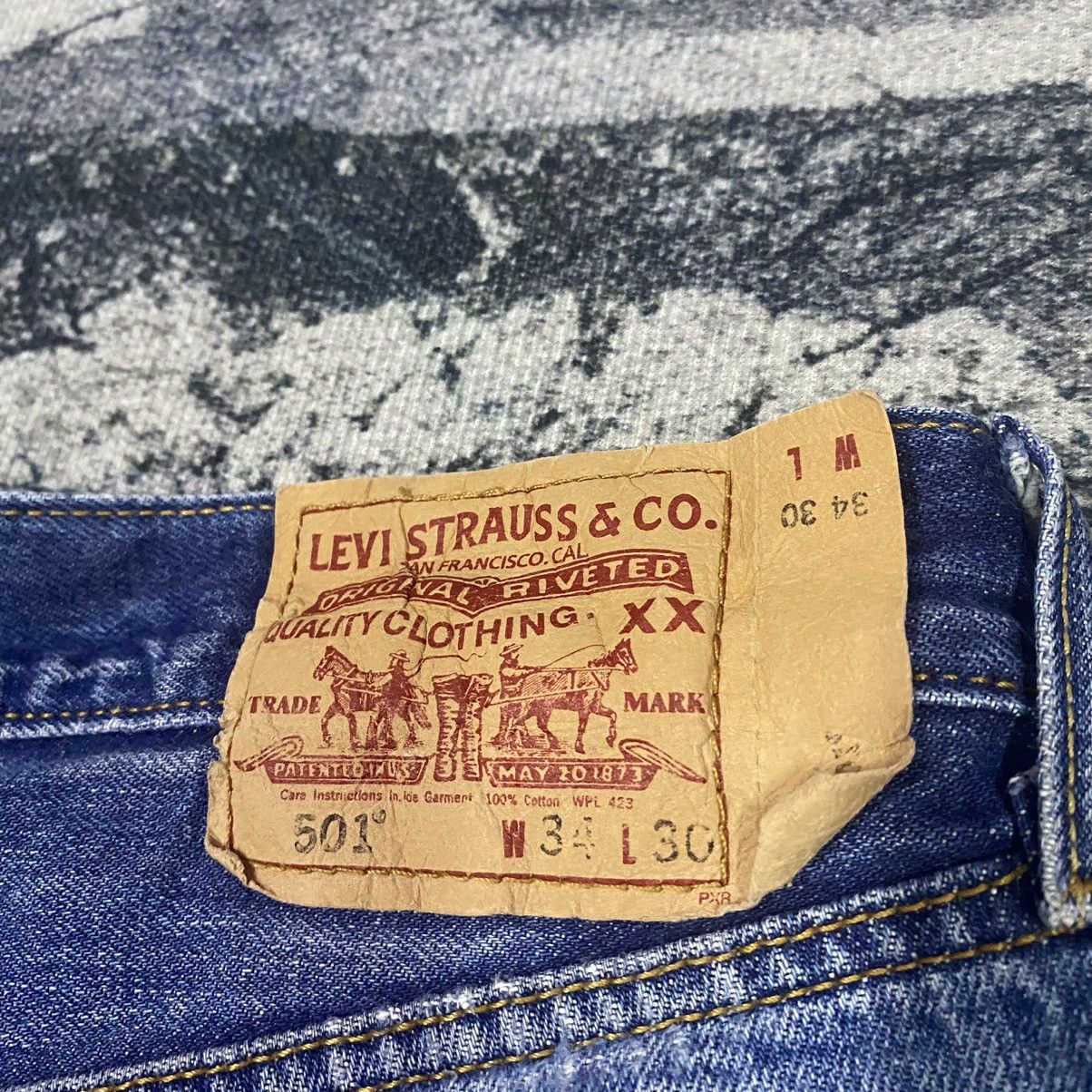 Levi's × Vintage Vintage Levis 501 LVC Denim Jeans Short Size US 33 - 13 Thumbnail