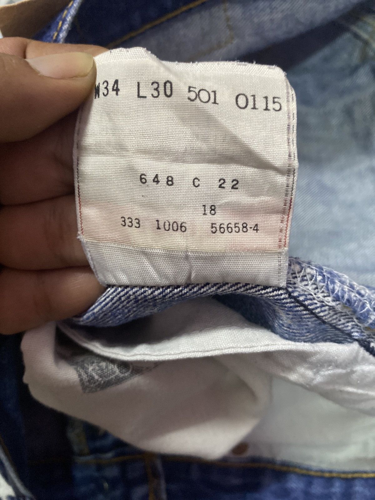 Levi's × Vintage Vintage Levis 501 LVC Denim Jeans Short Size US 33 - 6 Thumbnail