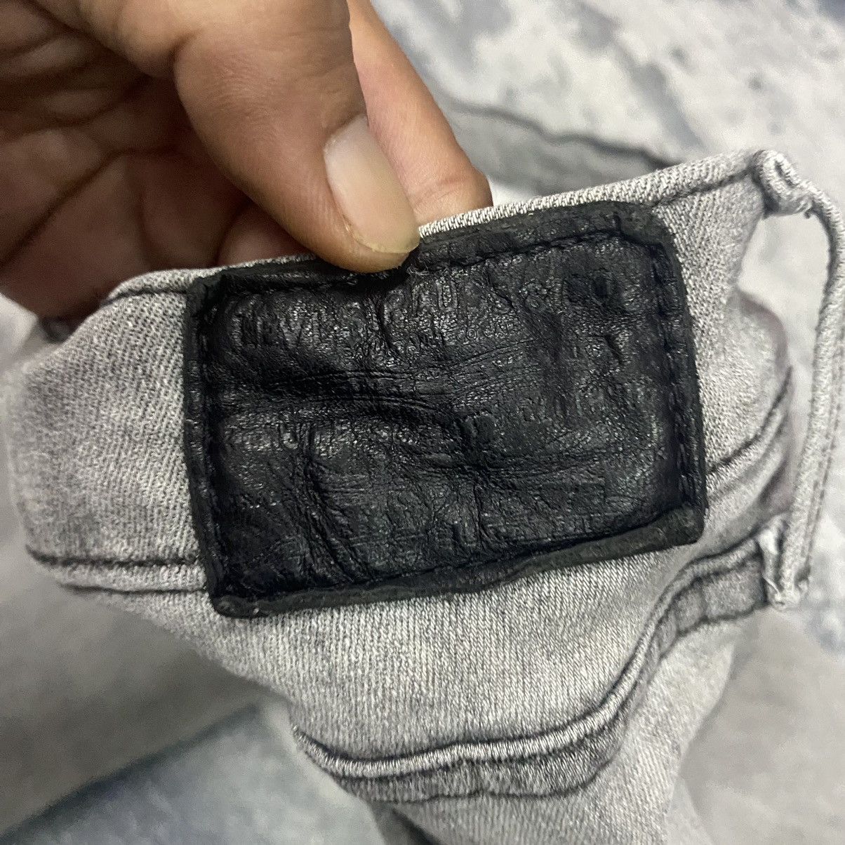 Levi's × Vintage Vintage Levis Elastic Faded Denim Jeans Size US 34 / EU 50 - 13 Thumbnail