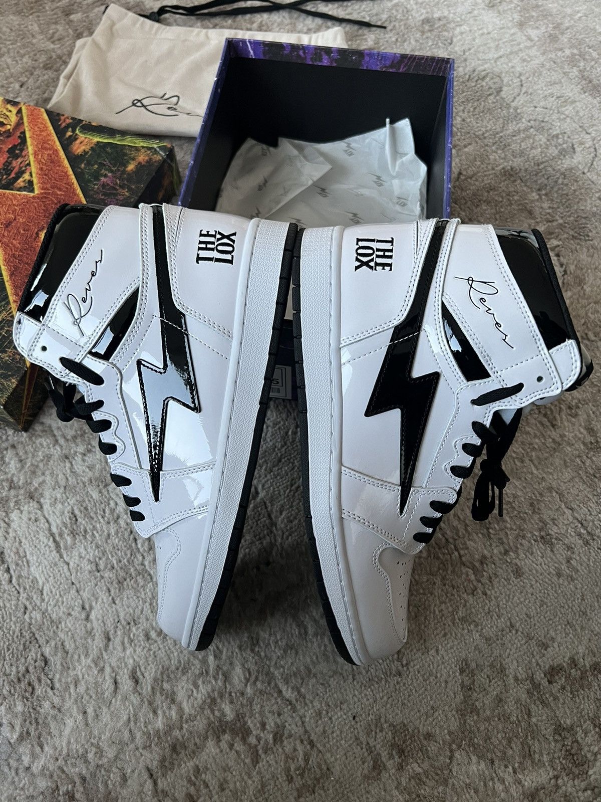 Reves Paris Reves Paris Sport / Kiy 85 Hi “The Lox Edition” White Size US 11.5 / EU 44-45 - 4 Thumbnail
