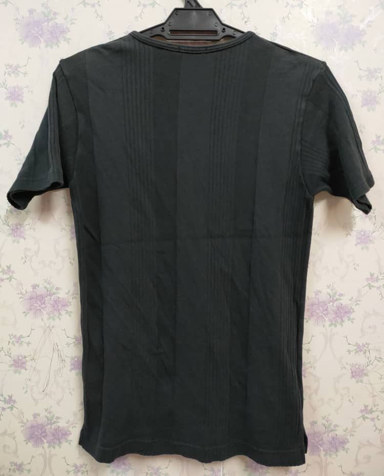 Japanese Brand Tete Homme Stretchable Button Tee Size S / US 4 / IT 40 - 2 Thumbnail