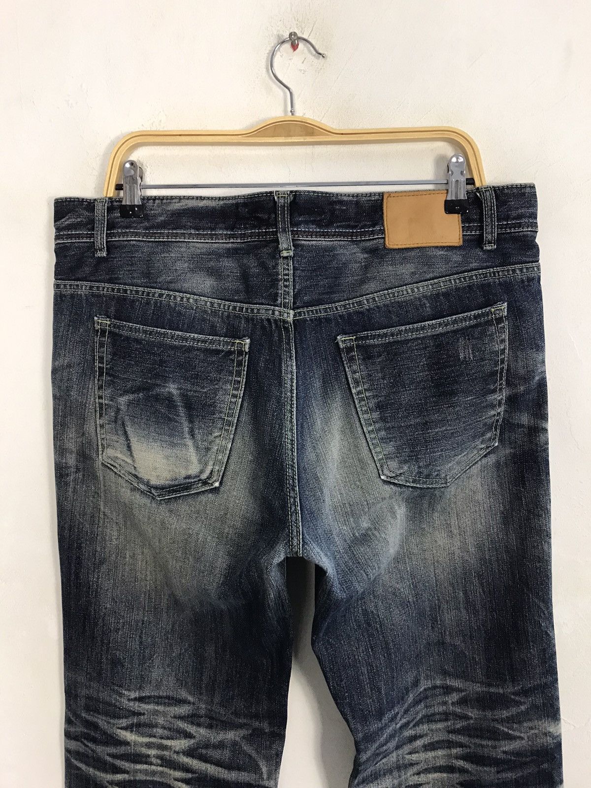 Japanese Brand × Vintage Vintage Rubber Soul Distressed Denim Jeans Style Size US 37 - 10 Thumbnail