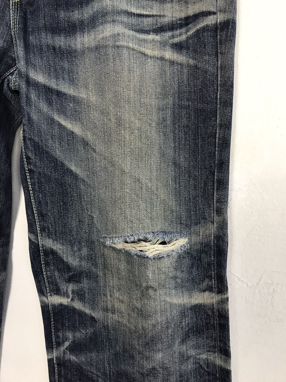 Japanese Brand × Vintage Vintage Rubber Soul Distressed Denim Jeans Style Size US 37 - 5 Thumbnail